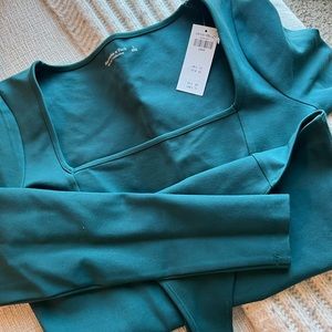 Abercrombie body suit green